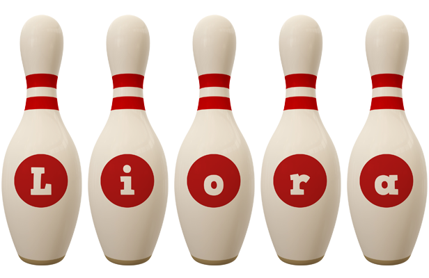 Liora bowling-pin logo