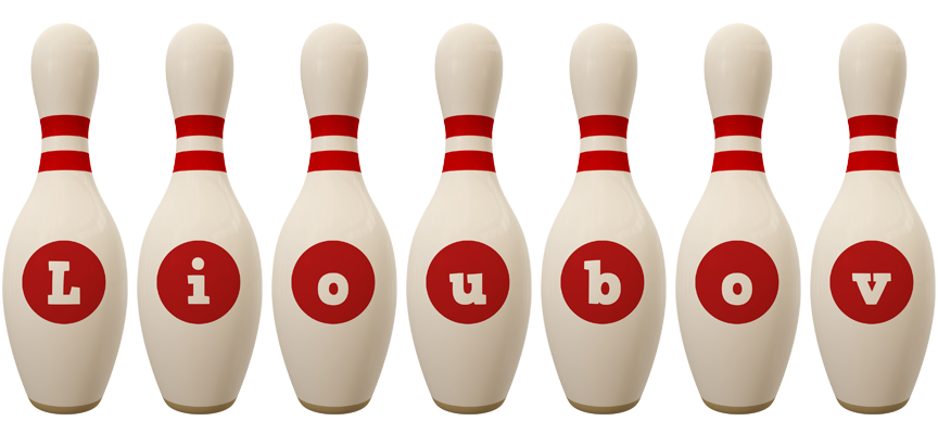Lioubov bowling-pin logo