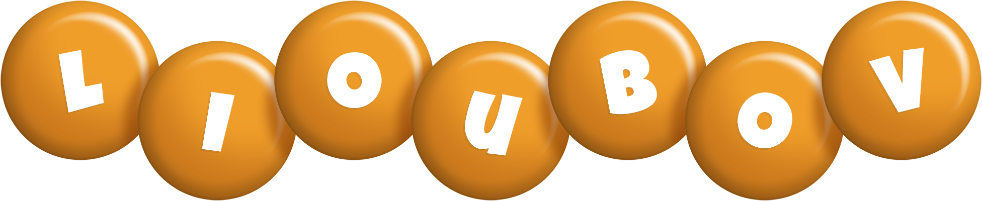 Lioubov candy-orange logo