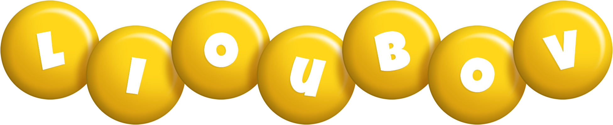 Lioubov candy-yellow logo