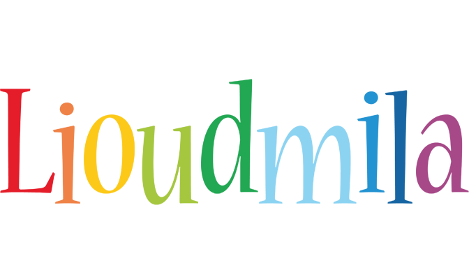 Lioudmila birthday logo