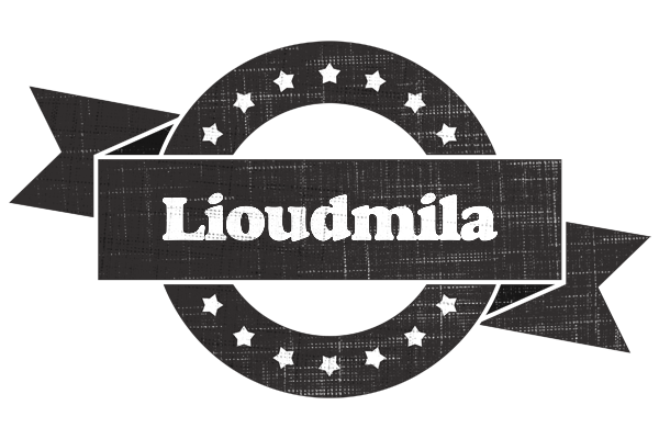 Lioudmila grunge logo