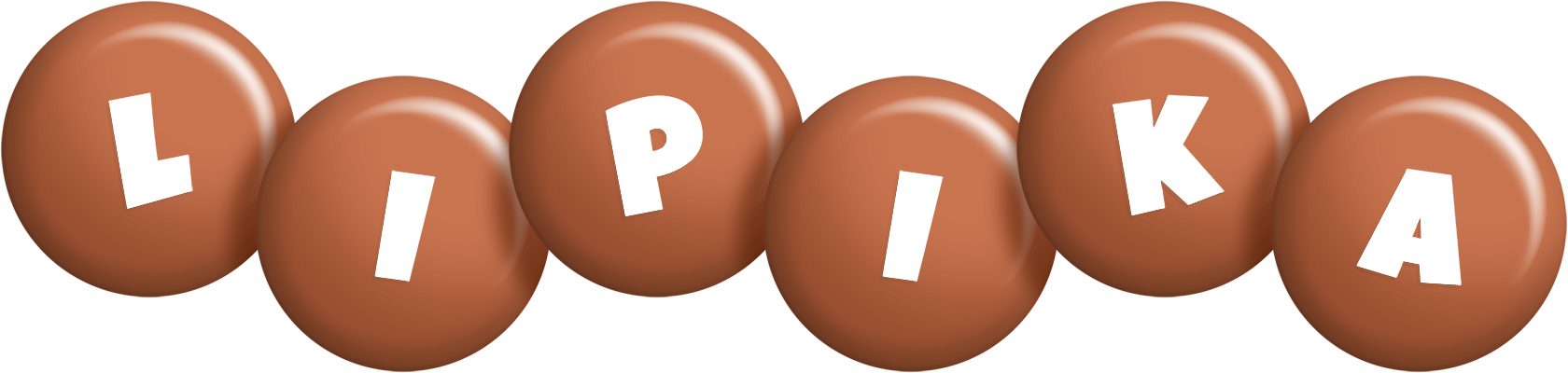 Lipika candy-brown logo