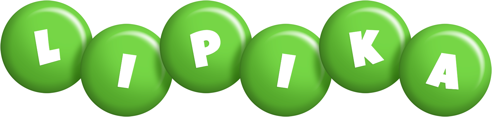 Lipika candy-green logo