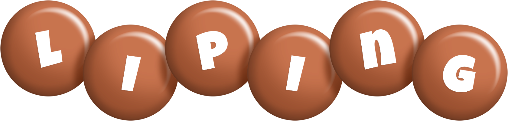 Liping candy-brown logo