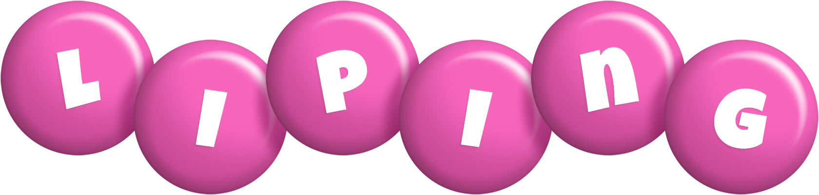 Liping candy-pink logo