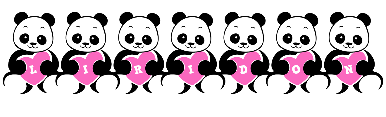 Liridon love-panda logo