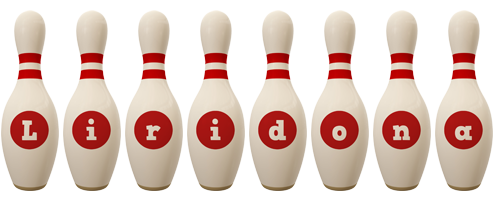 Liridona bowling-pin logo