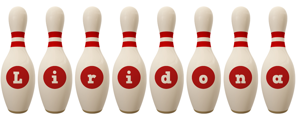 Liridona bowling-pin logo