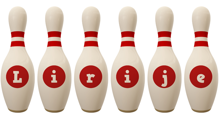 Lirije bowling-pin logo
