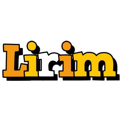 Lirim cartoon logo