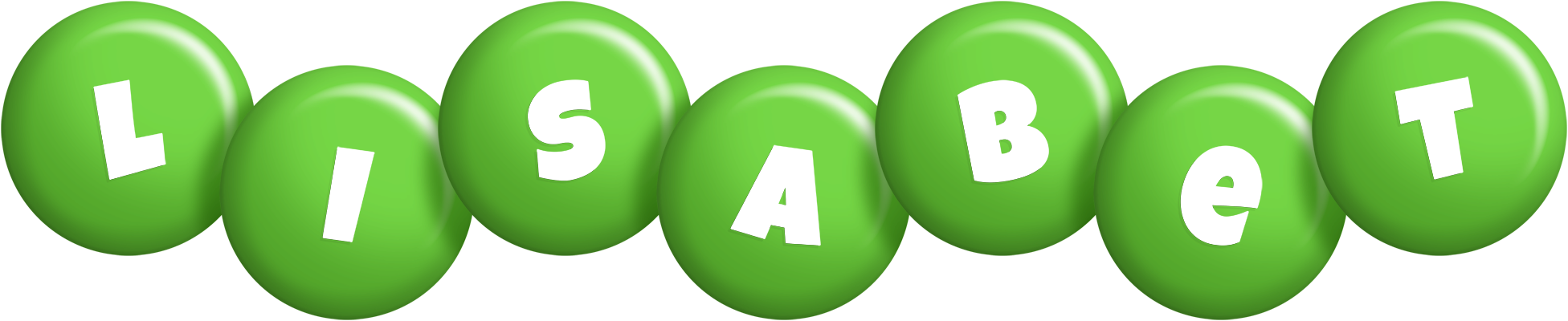 Lisabet candy-green logo