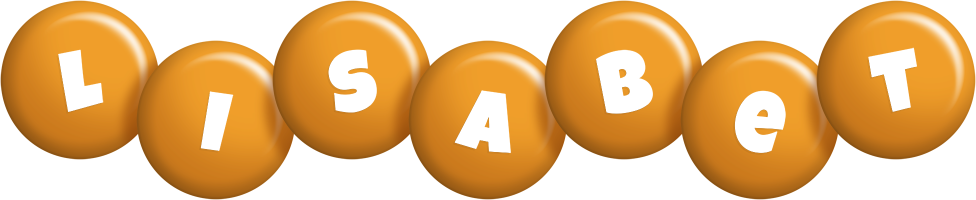 Lisabet candy-orange logo