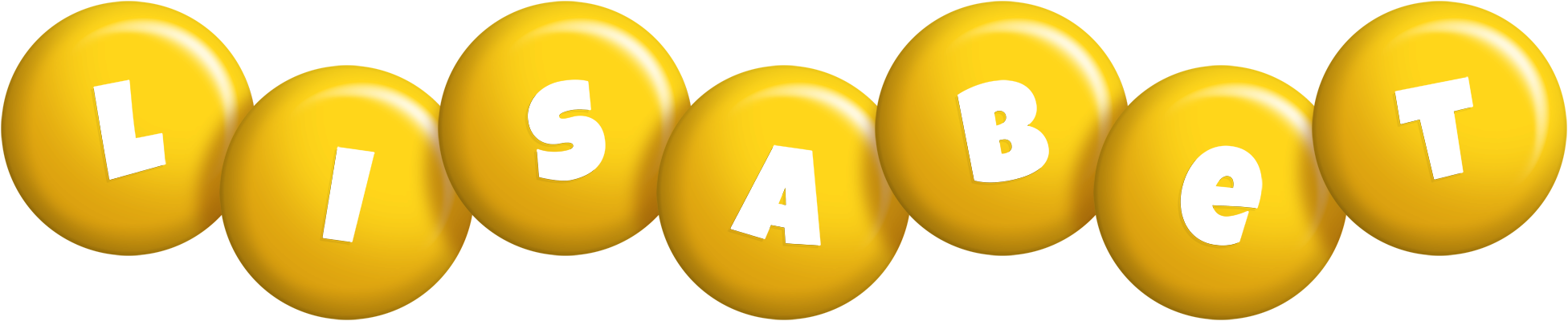 Lisabet candy-yellow logo