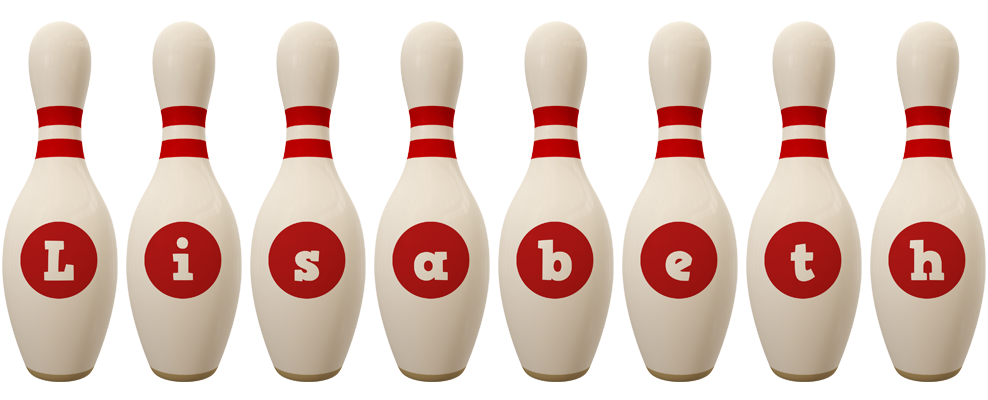 Lisabeth bowling-pin logo
