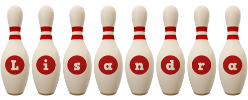 Lisandra bowling-pin logo