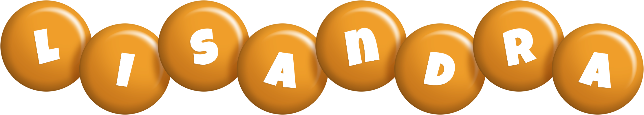 Lisandra candy-orange logo