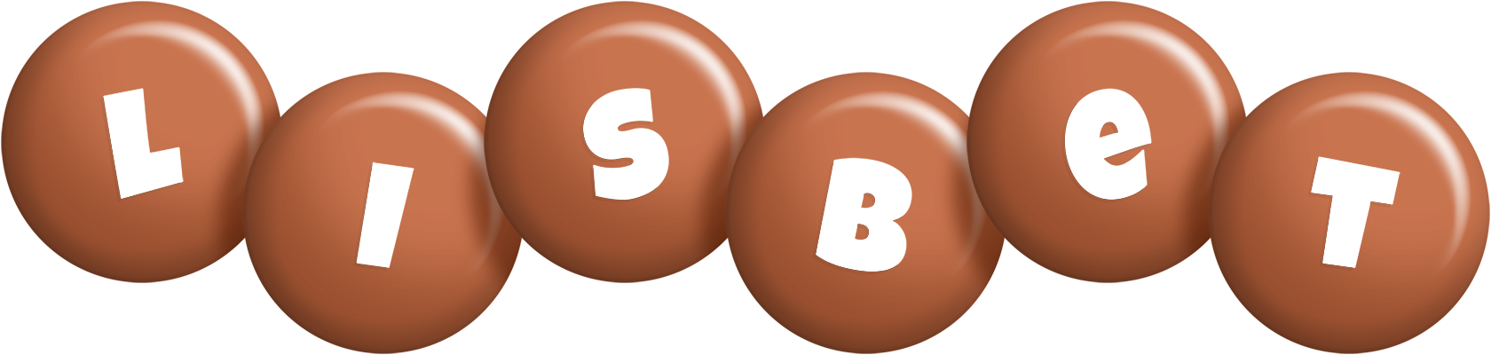 Lisbet candy-brown logo