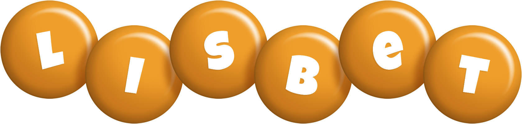 Lisbet candy-orange logo