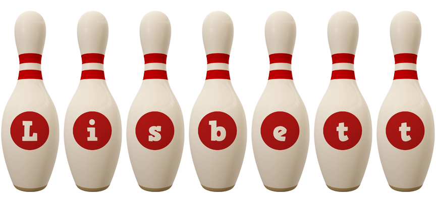 Lisbett bowling-pin logo