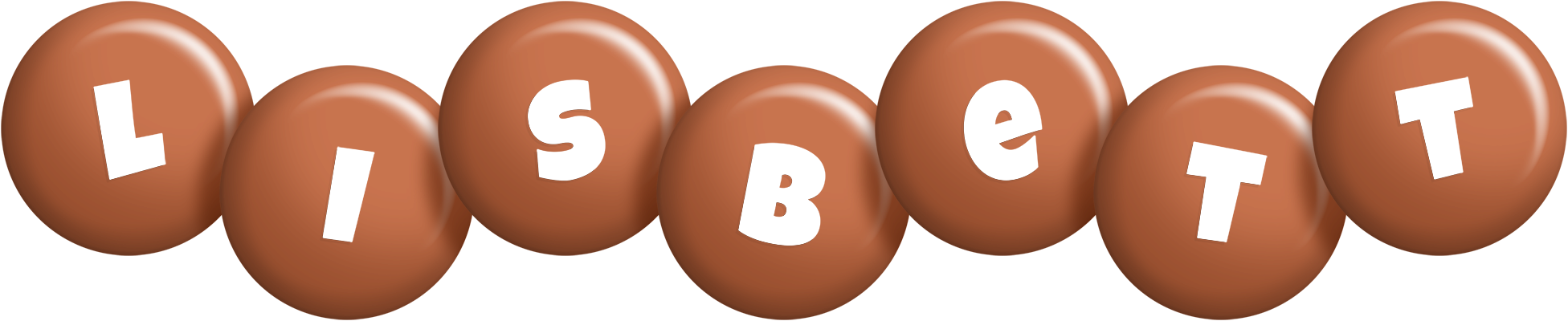 Lisbett candy-brown logo