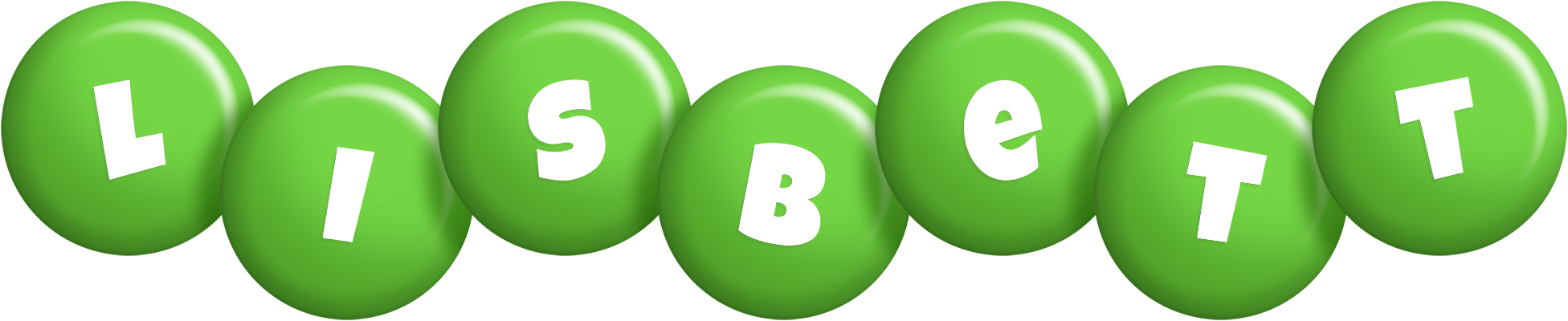 Lisbett candy-green logo