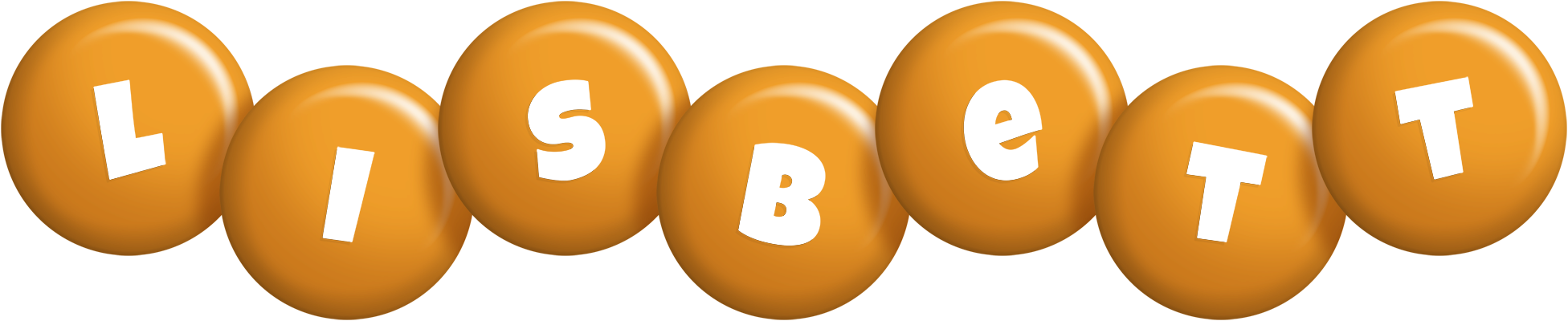 Lisbett candy-orange logo