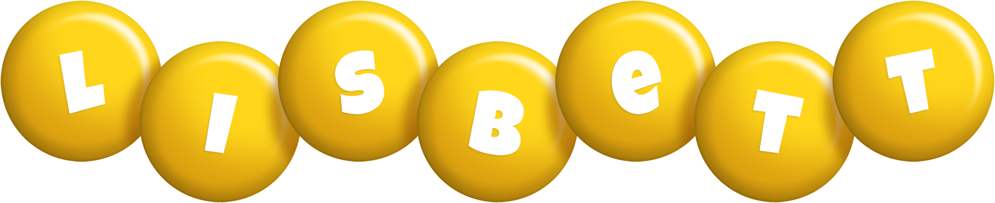 Lisbett candy-yellow logo