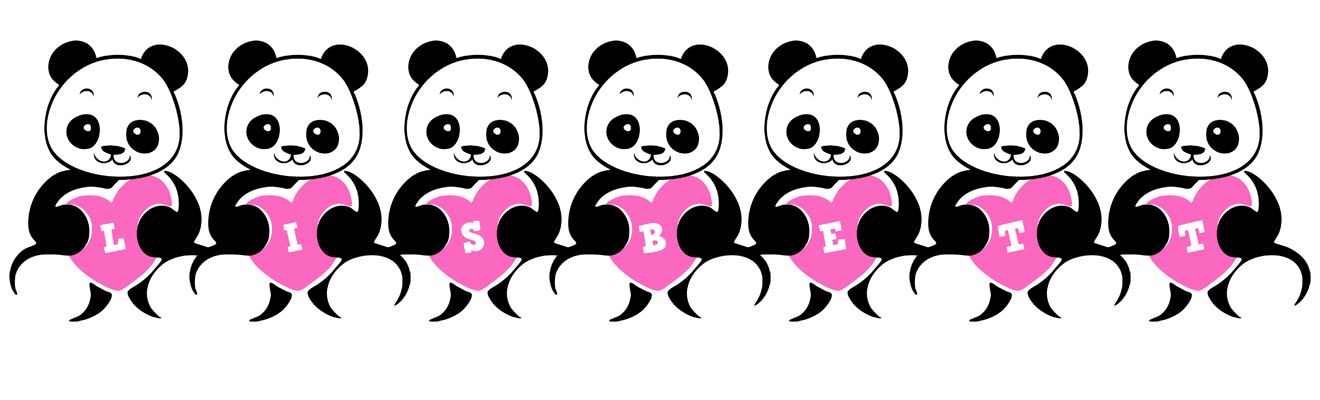 Lisbett love-panda logo