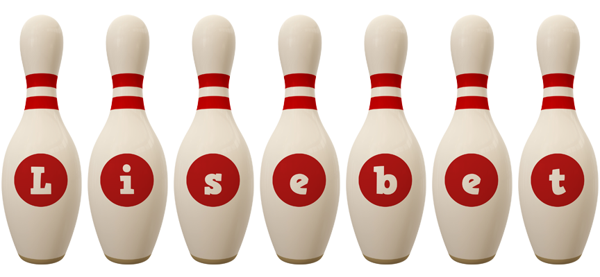 Lisebet bowling-pin logo