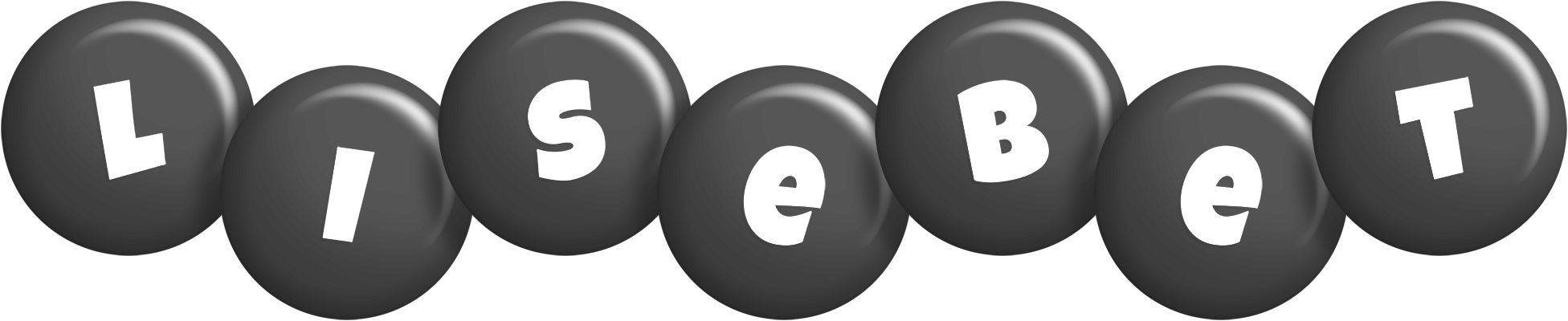 Lisebet candy-black logo