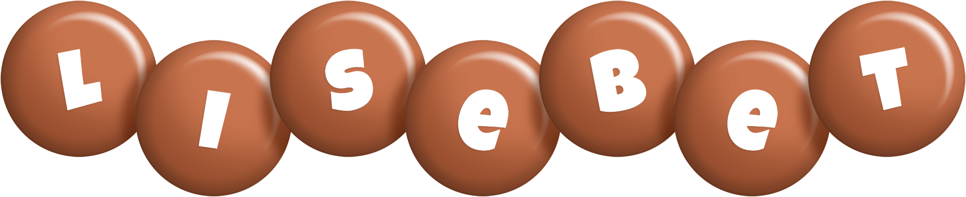Lisebet candy-brown logo