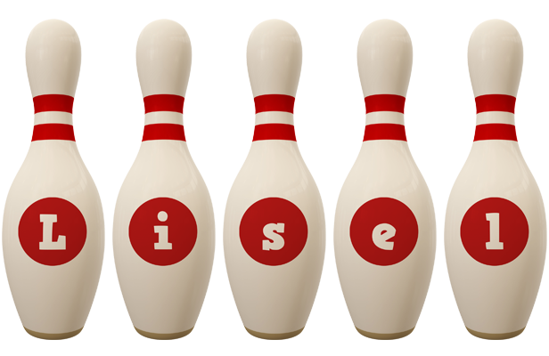 Lisel bowling-pin logo