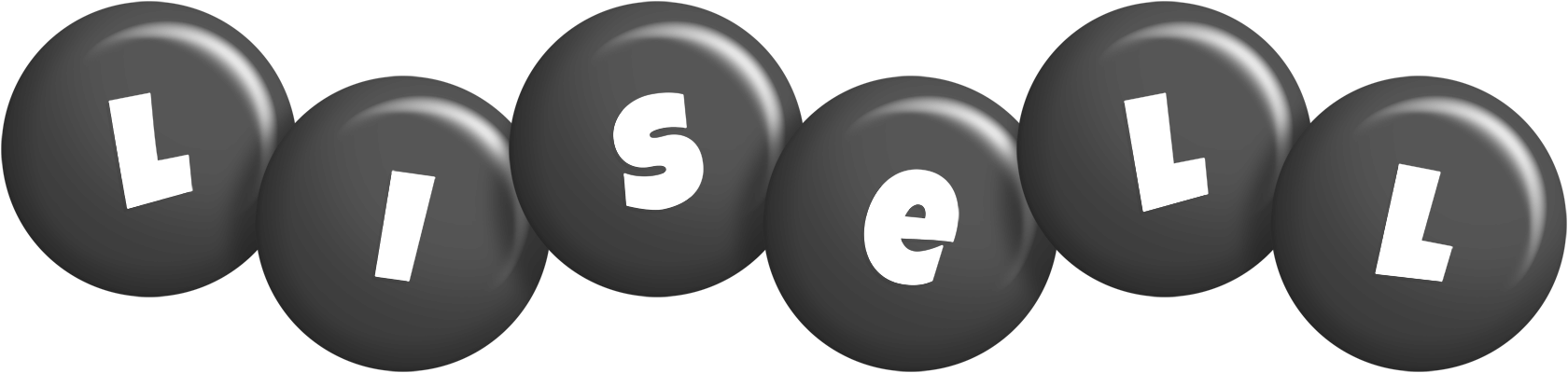 Lisell candy-black logo