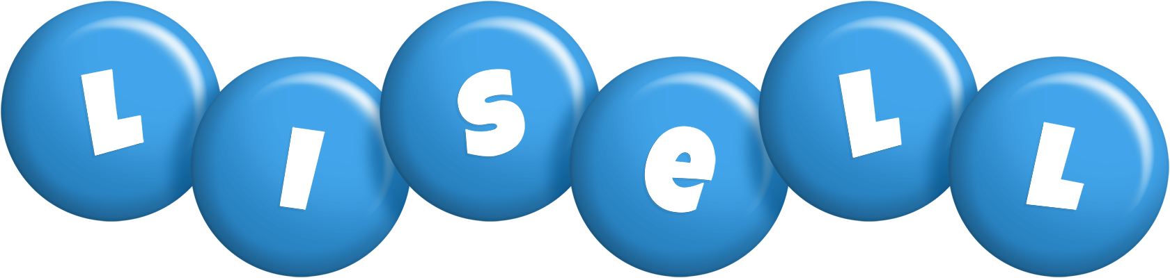 Lisell candy-blue logo