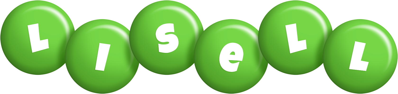 Lisell candy-green logo