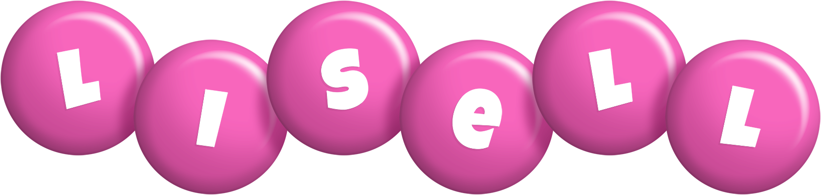 Lisell candy-pink logo