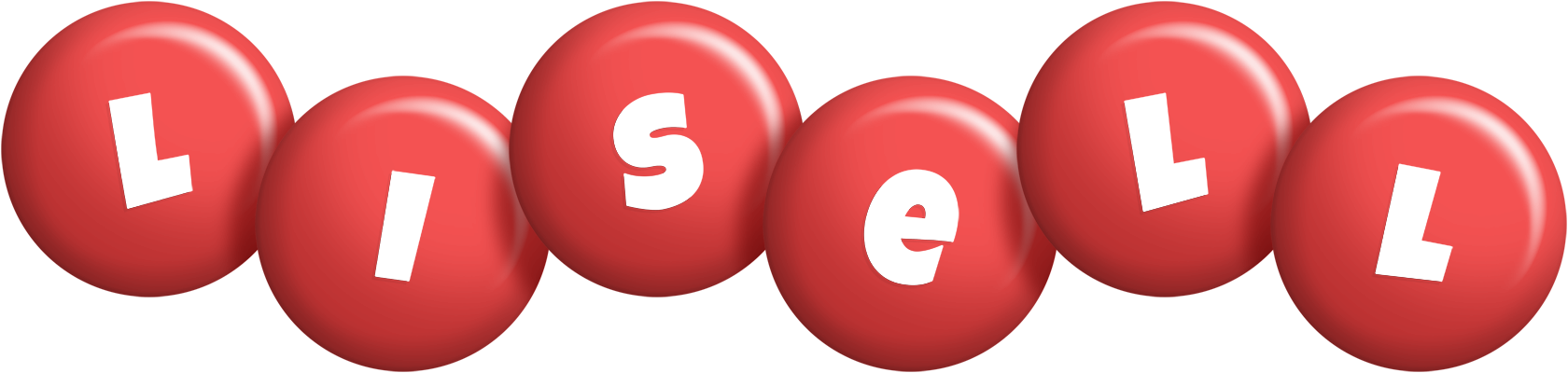 Lisell candy-red logo