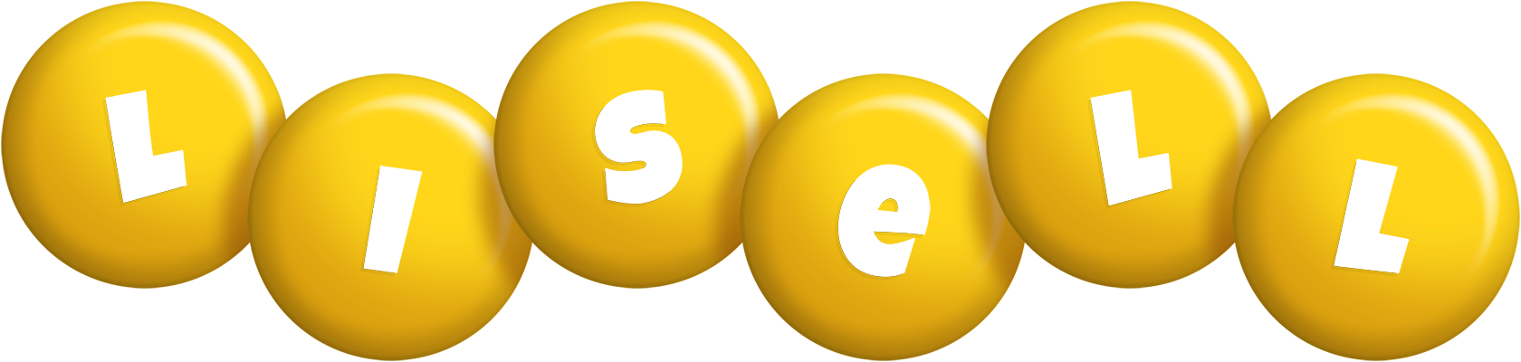 Lisell candy-yellow logo