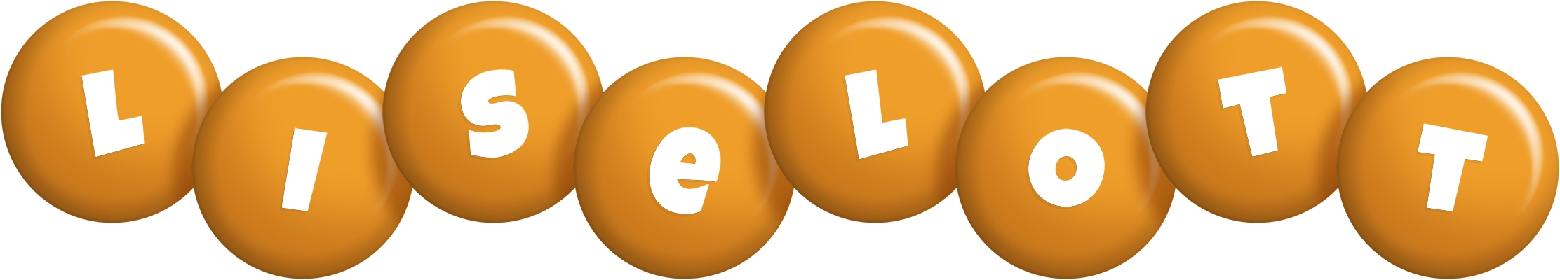 Liselott candy-orange logo
