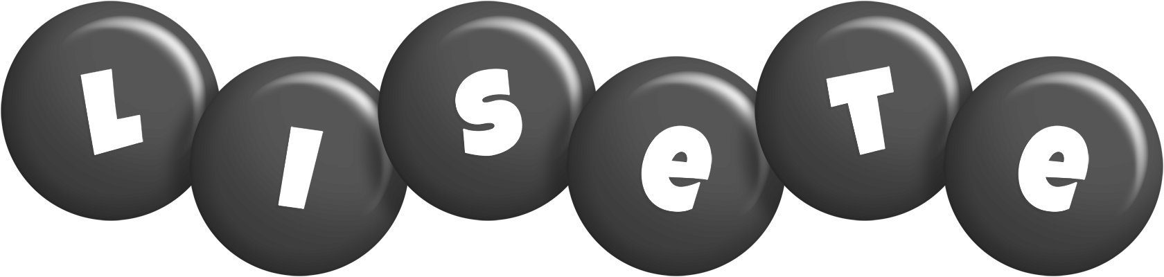 Lisete candy-black logo