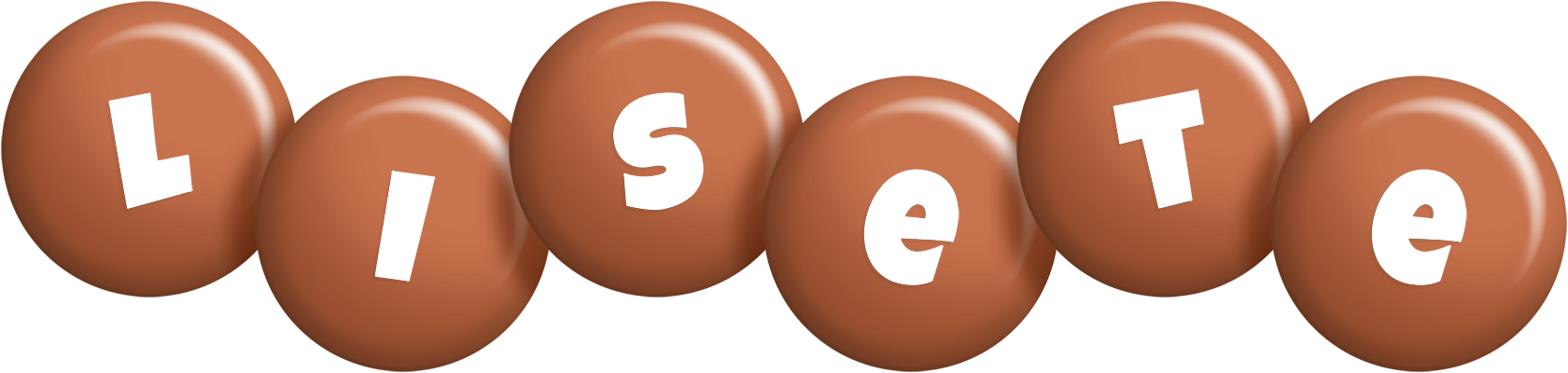 Lisete candy-brown logo
