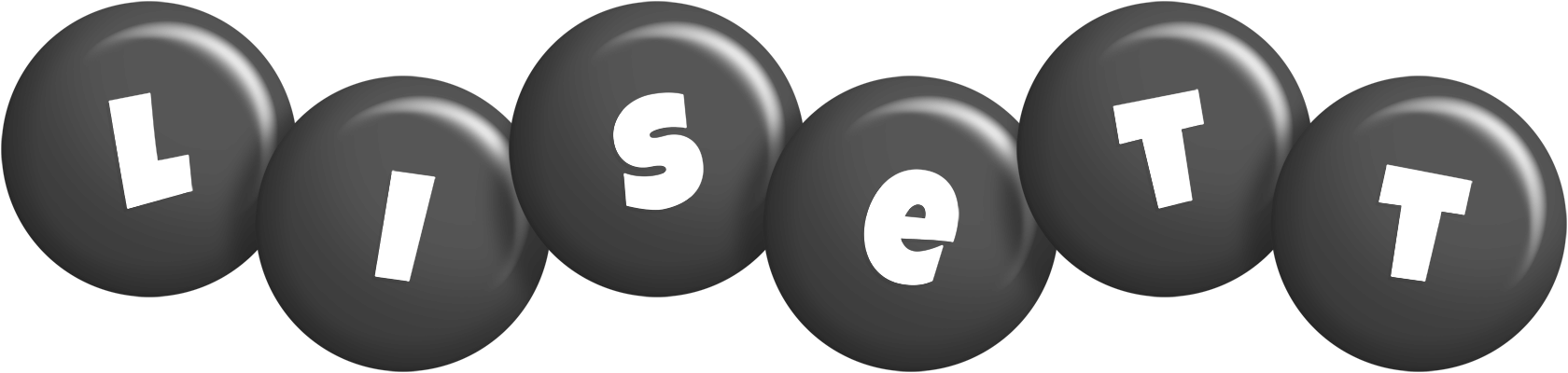 Lisett candy-black logo