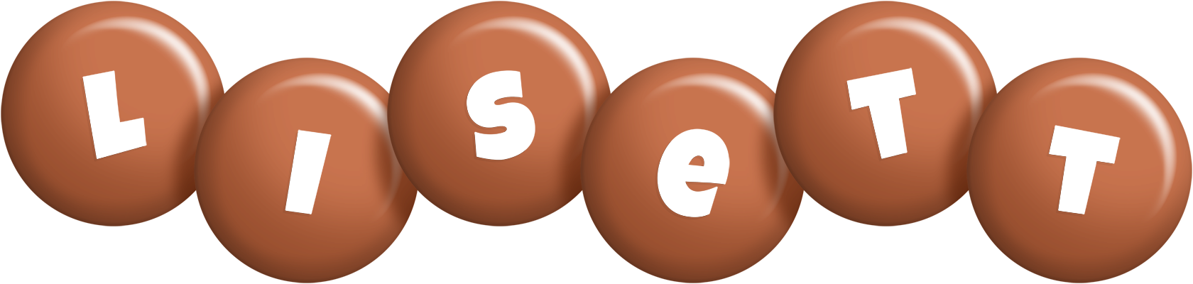 Lisett candy-brown logo