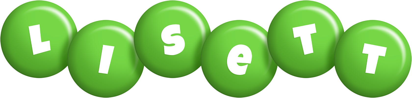 Lisett candy-green logo