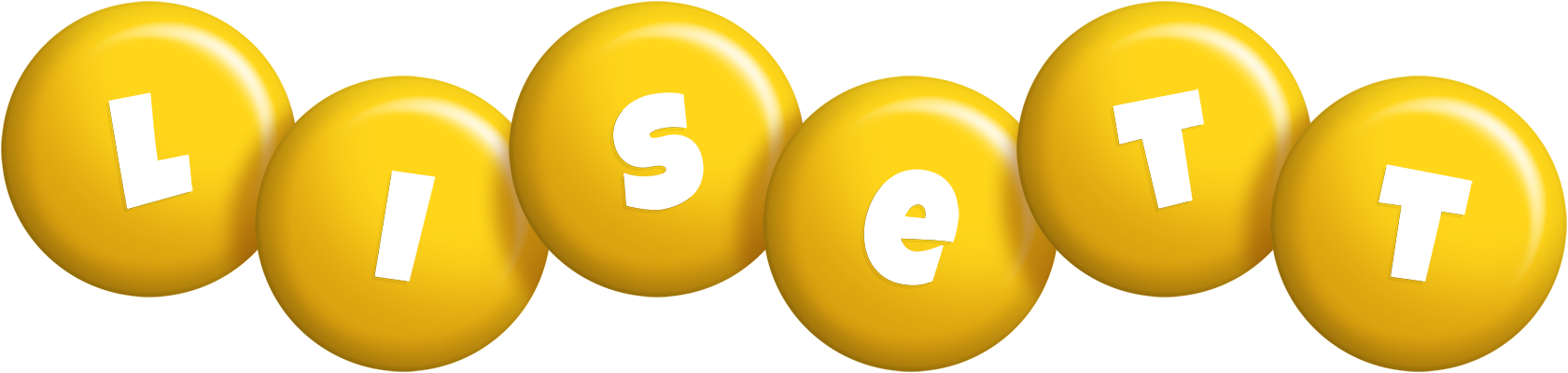Lisett candy-yellow logo