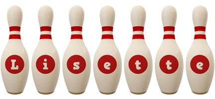 Lisette bowling-pin logo