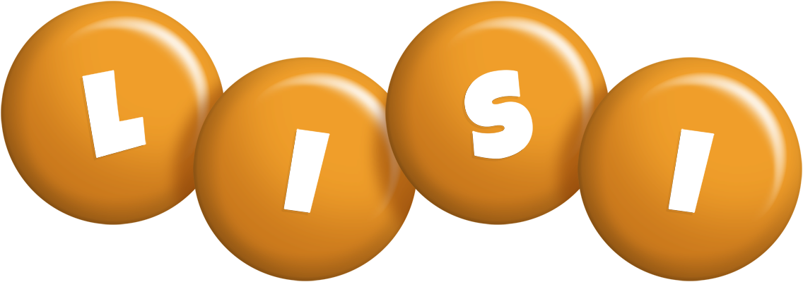 Lisi candy-orange logo
