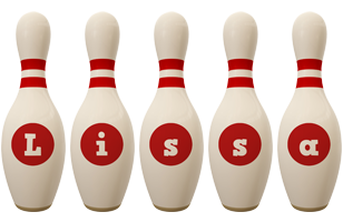 Lissa bowling-pin logo