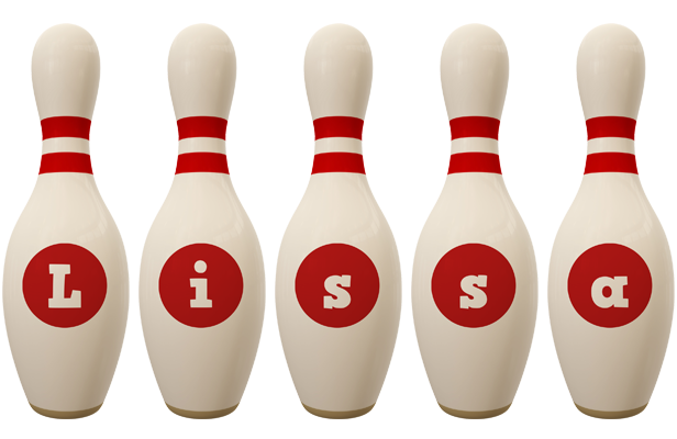 Lissa bowling-pin logo